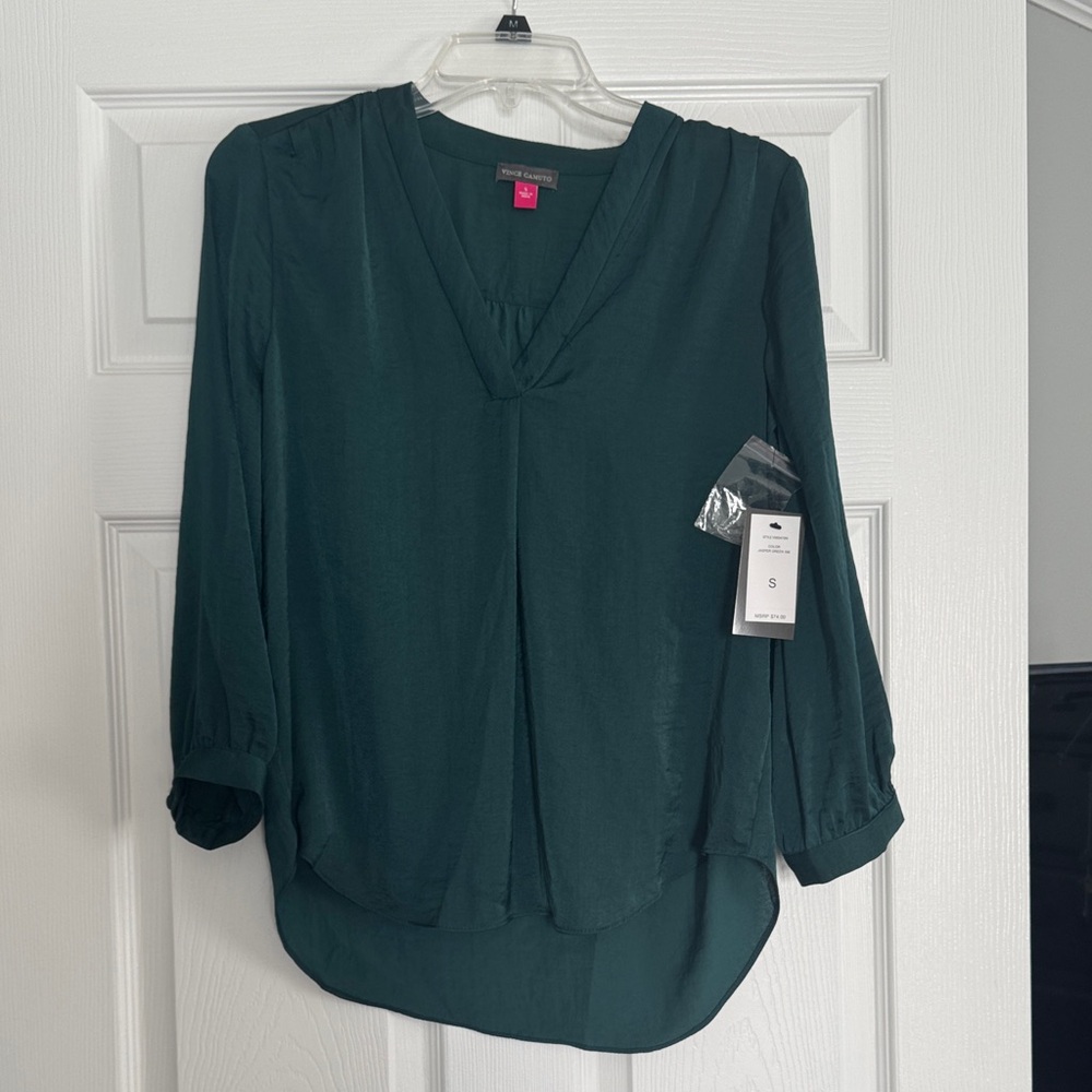 Vince Camuto Deep Green Blouse